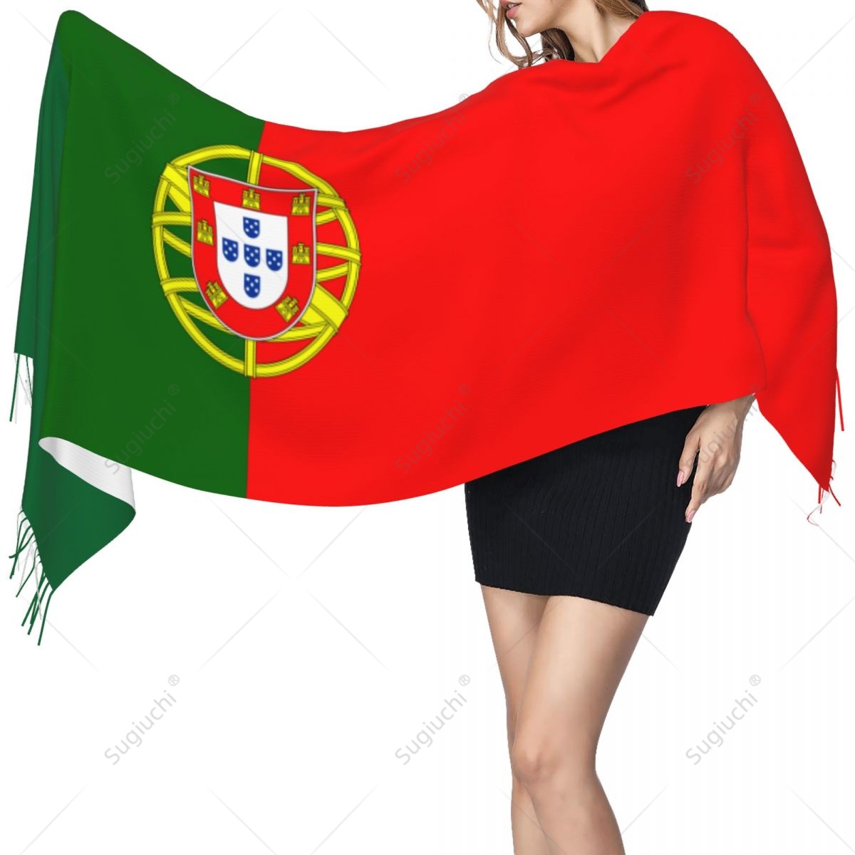 Women'S Fashion Portugal - Bufanda con bandera de Portugal, pashmina,