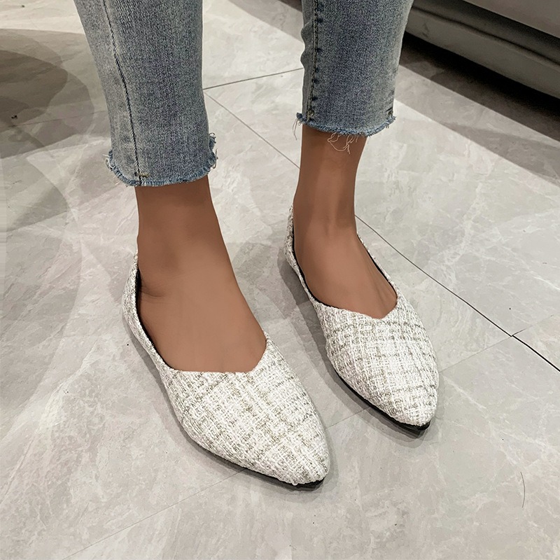 Women Fashion Korean - Zapato individual de talla grande para