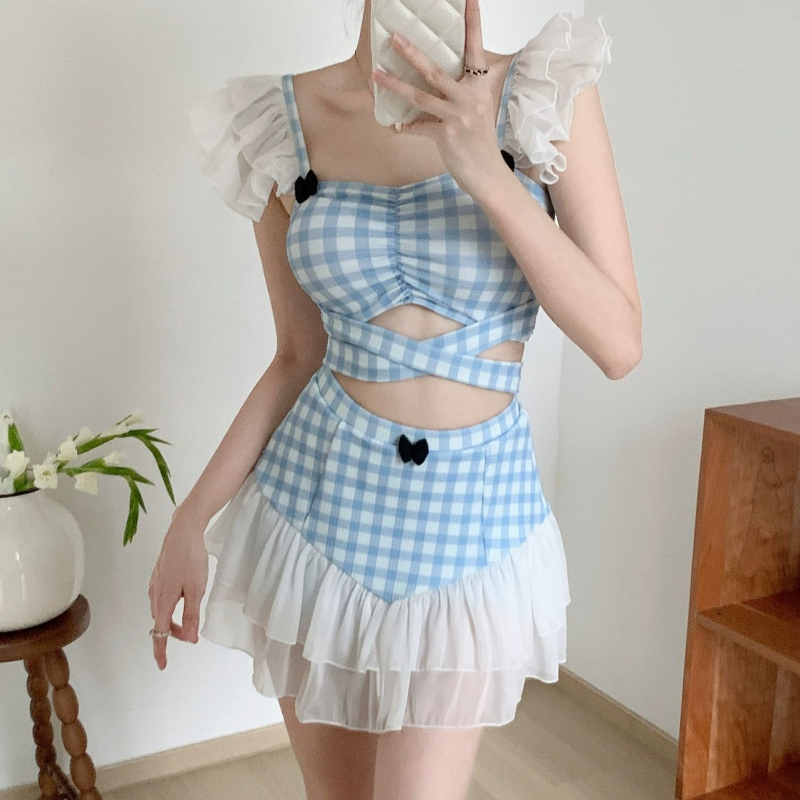 Women Fashion Korean - Traje de Baño Halter Reductor para