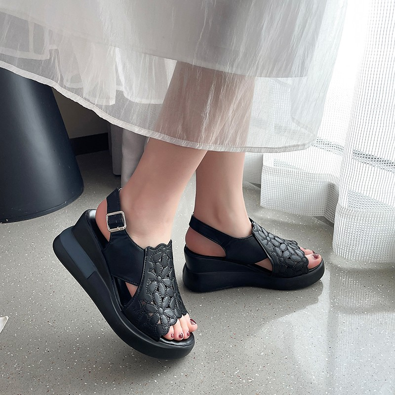 Women Fashion Korean - Zapatos de Plataforma con Tacón Alto