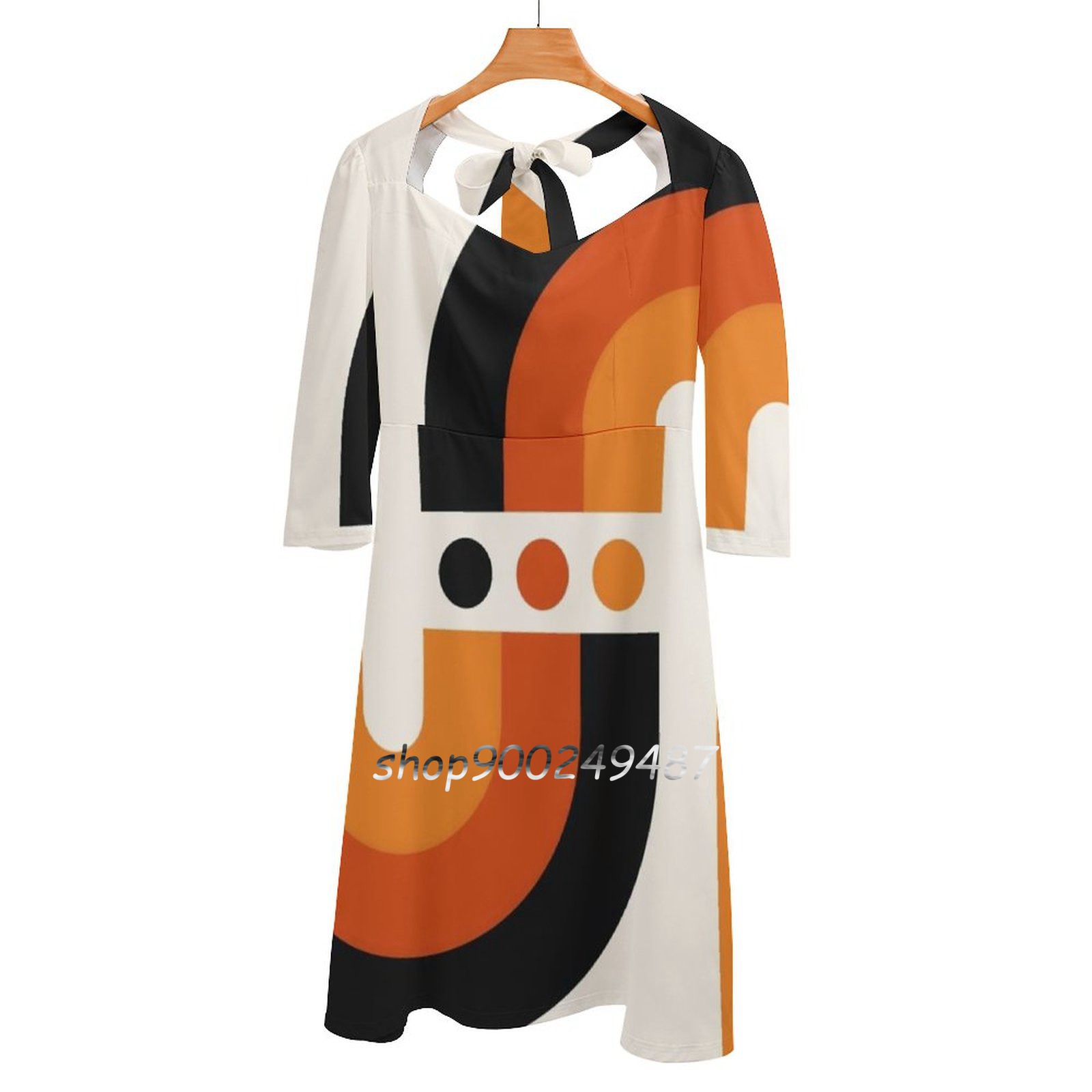 Women'S Fashion Of The 60S - Vestido acampanado con cuello cuadrado para