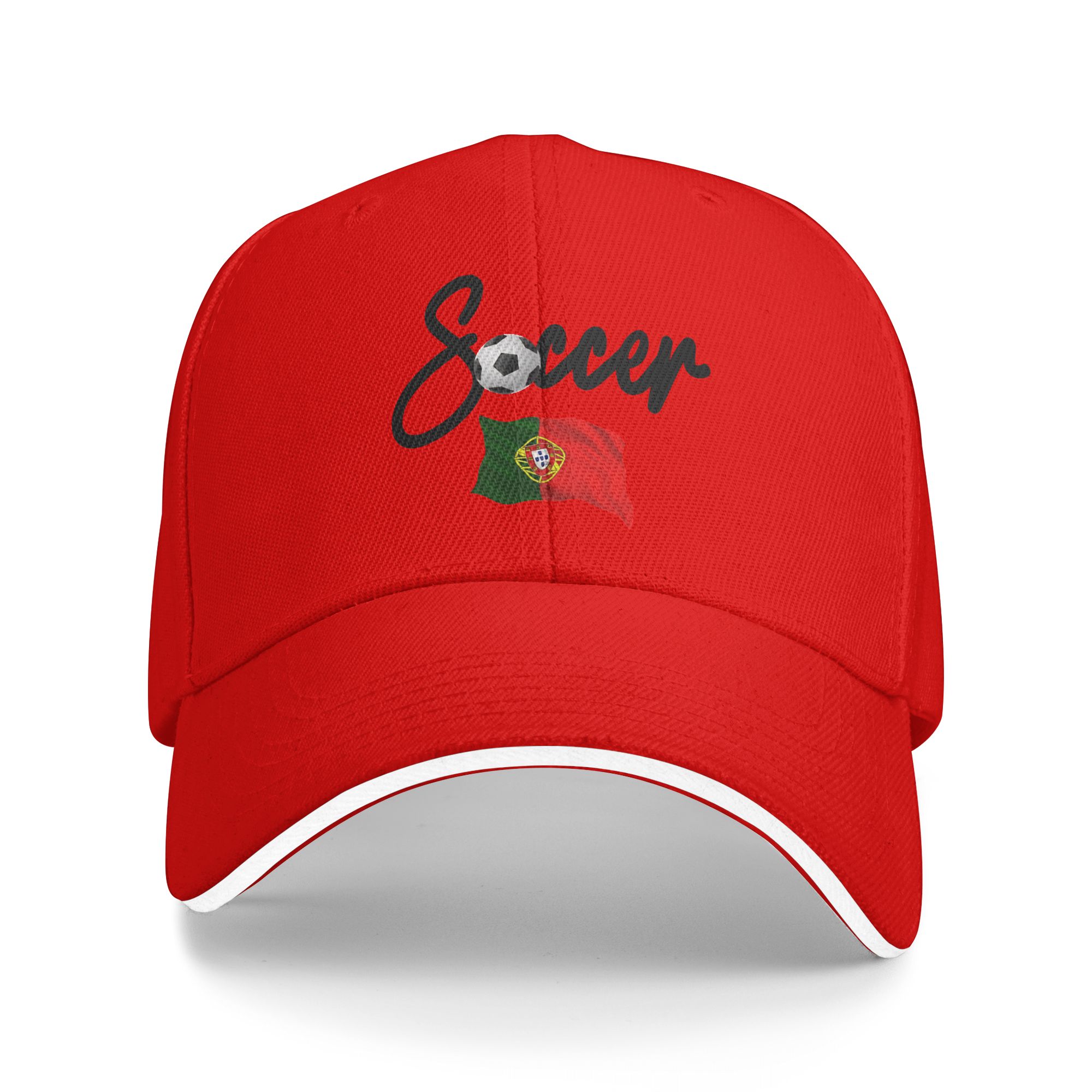 Women'S Fashion Portugal - Gorras de fútbol con bandera de