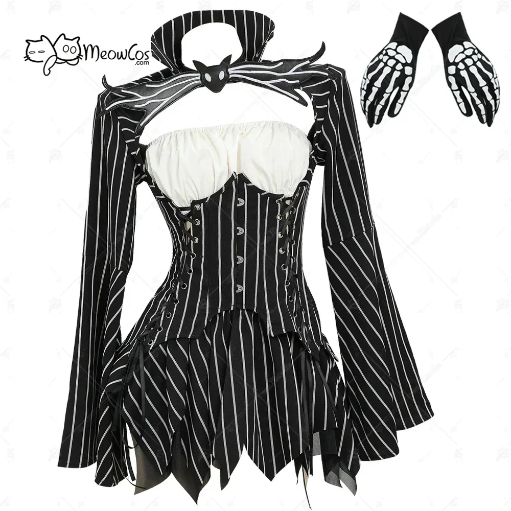 Women'S Fashion Gloves - MEOWCOS disfraz de Jack para mujer,