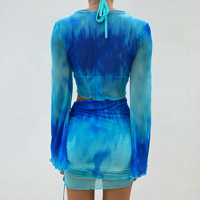 Nsangu-Conjunto Sexy de dos pi - Tie Dye Two Piece reseña y precio