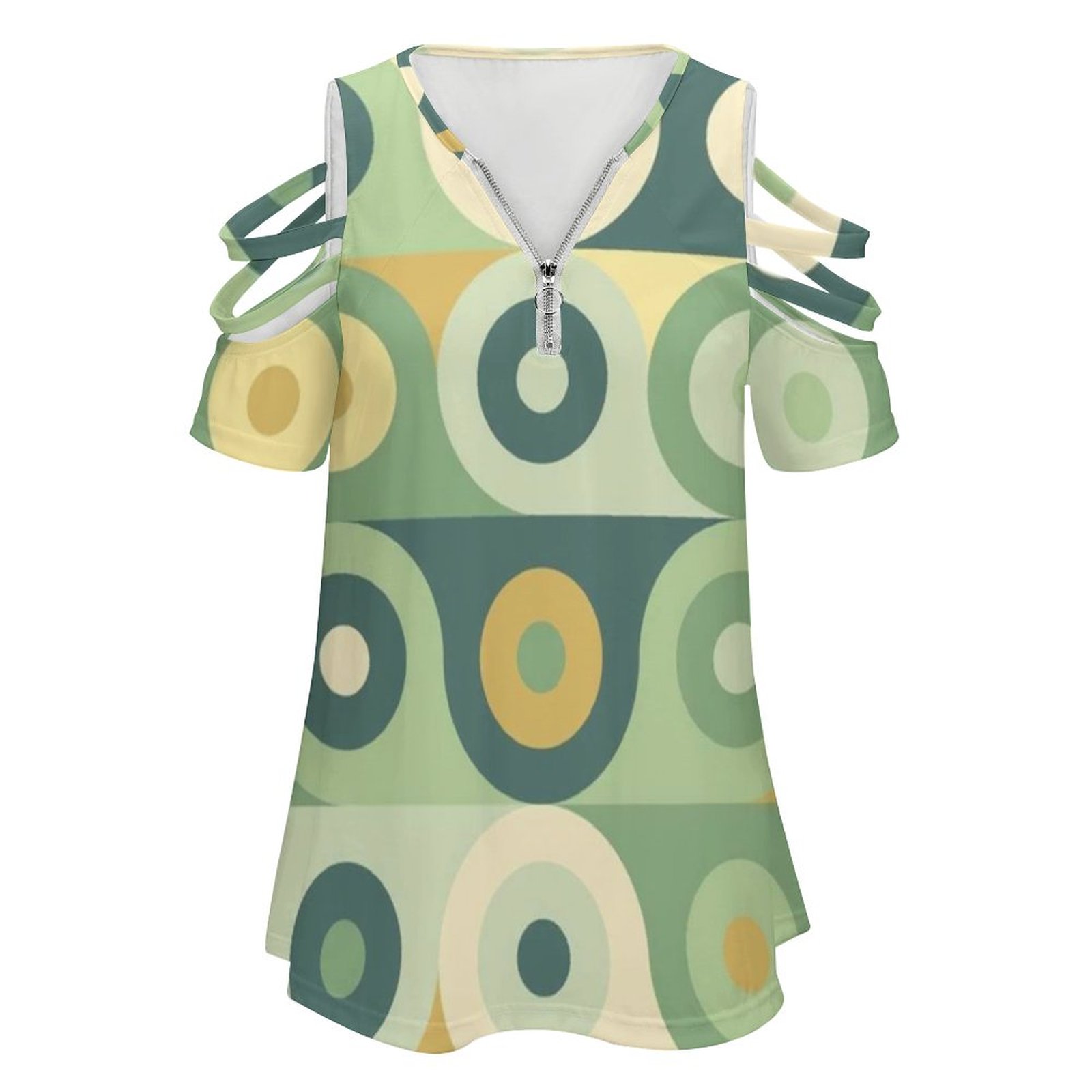 Groovy 70's Pattern Mujer Crem - Women'S Fashion Of The 60S reseña y precio
