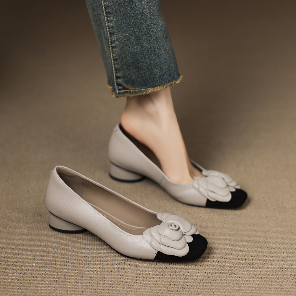 Zapatos individuales de flores - Women Fashion Heels reseña y precio