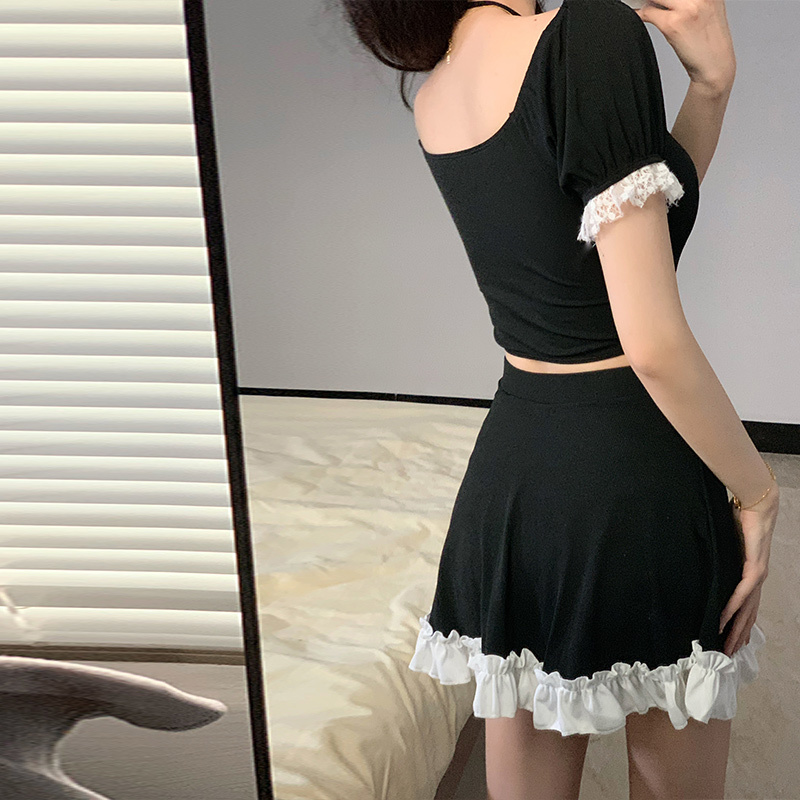 Traje de Baño de Dos Piezas Es - Women Fashion Korean reseña y precio