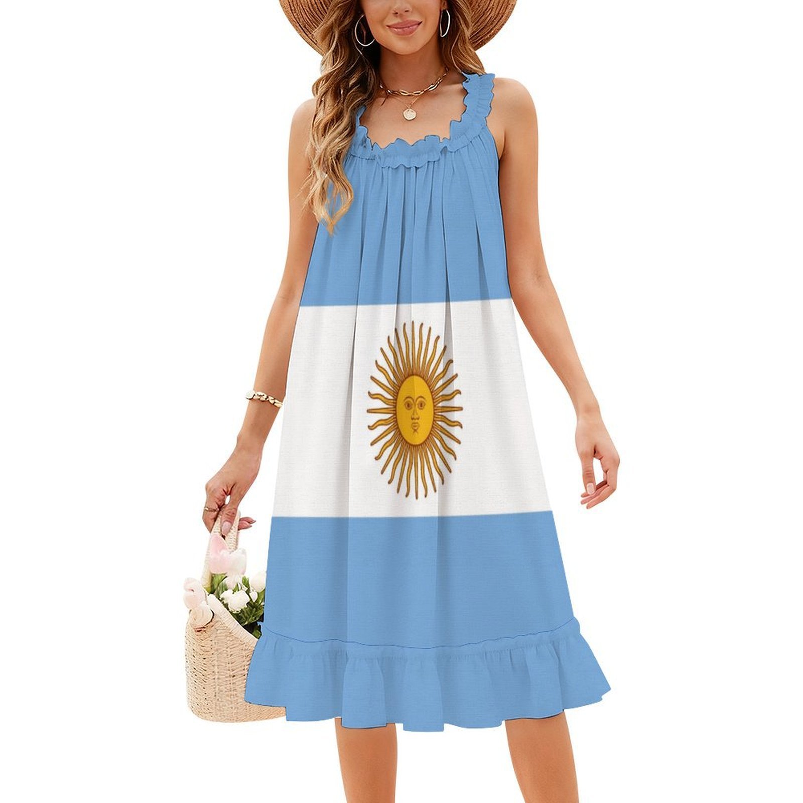 Camiseta Argentina-Argentina,  - Smocked Dress Women reseña y precio