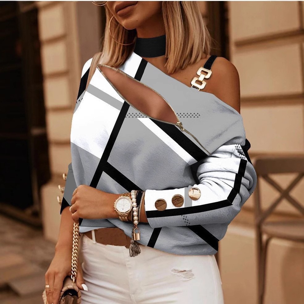 Blusa de Mujer con Hombros Des - Women Fashion Styles reseña y precio