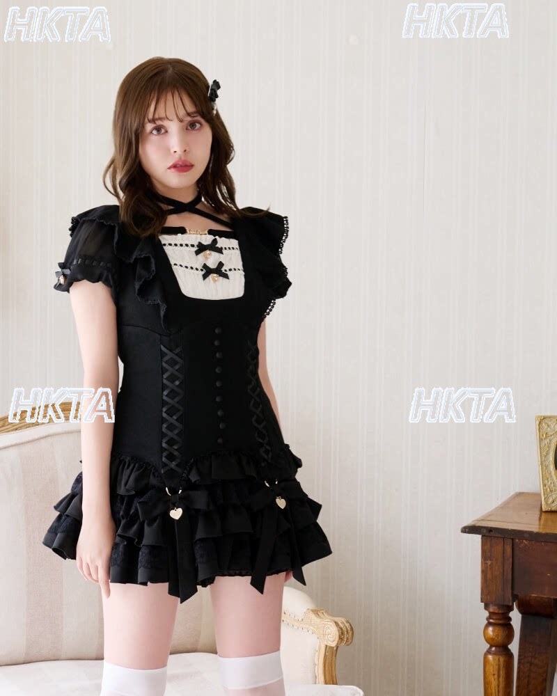 Vestido Corto con Volantes y C - Ruched Dress Mini reseña y precio