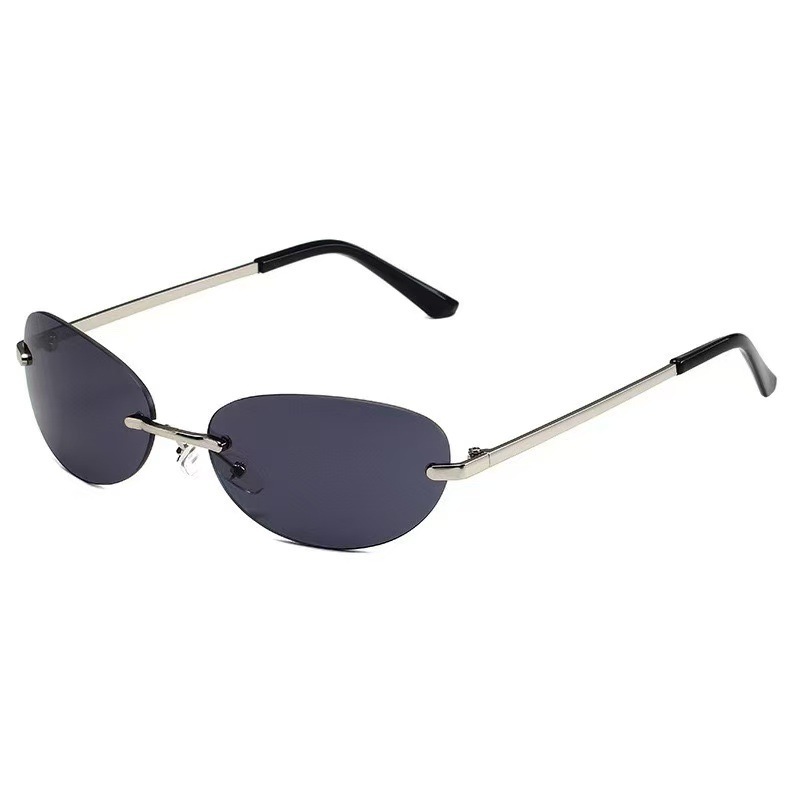 Gafas de sol ovaladas sin mont - Women'S Fashion Eyeglass Frames reseña y precio