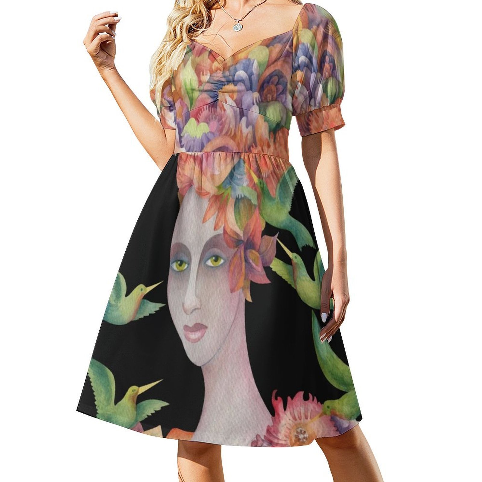 ¿Quién es esa chica? # 4 vesti - Smocked Dress Women reseña y precio