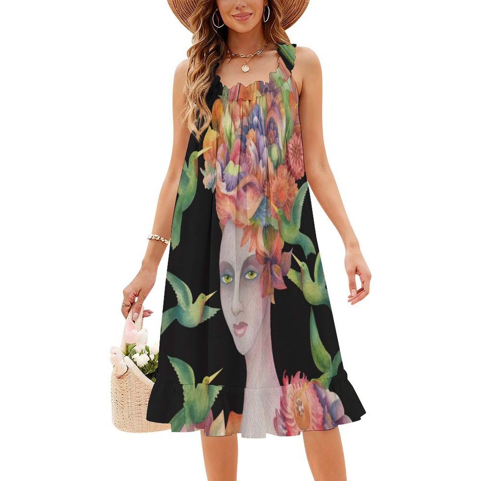 ¿Quién es esa chica? # 4 vesti - Smocked Dress Women reseña y precio