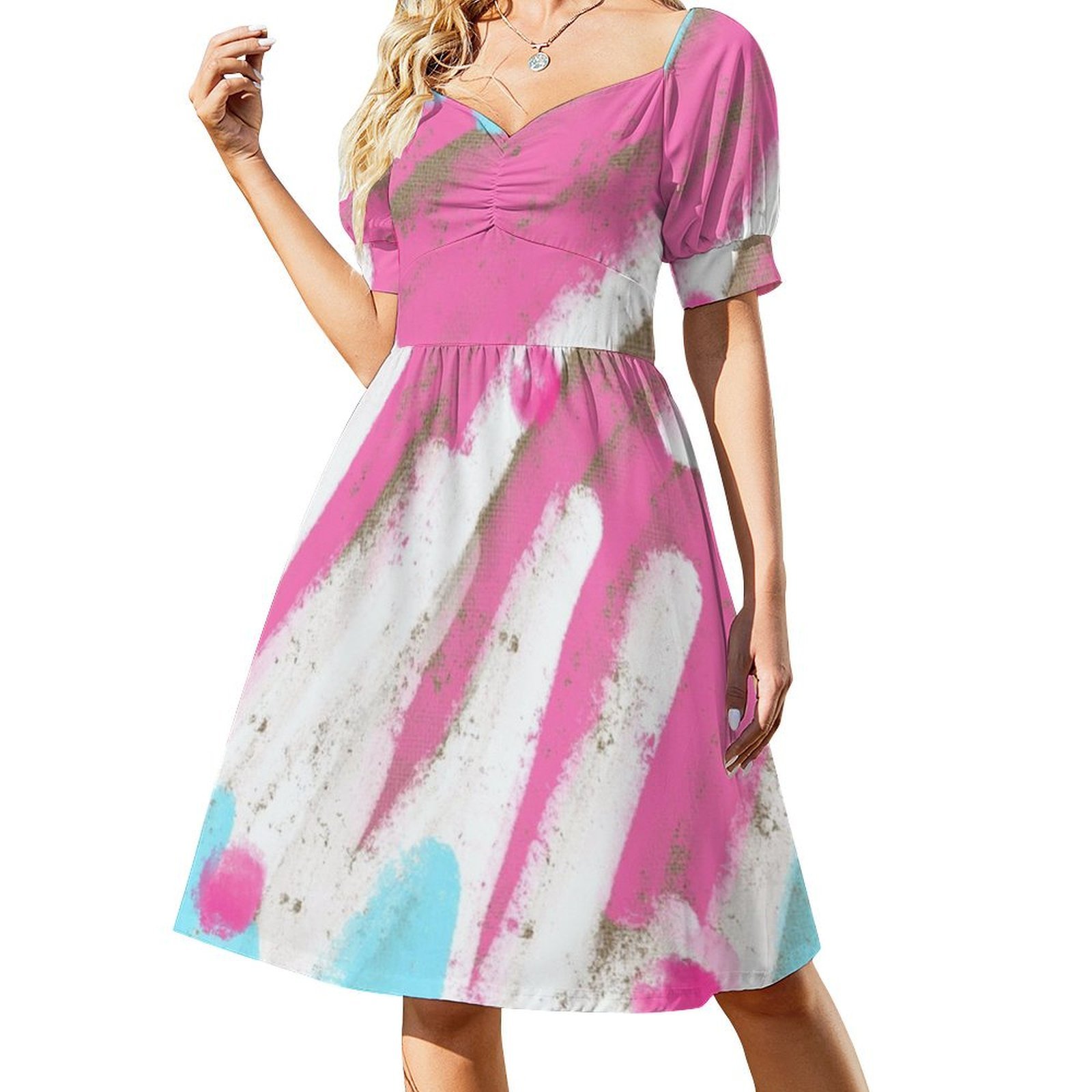 Vestido bohemio elegante rosa  - Women Fashion Gown reseña y precio