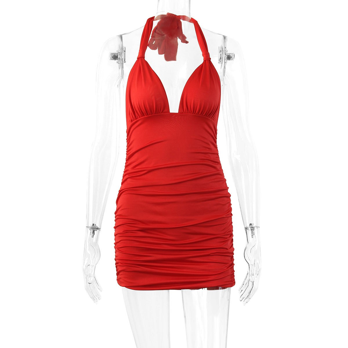 Vestido corto entallado de ver - Ruched Dress Mini reseña y precio