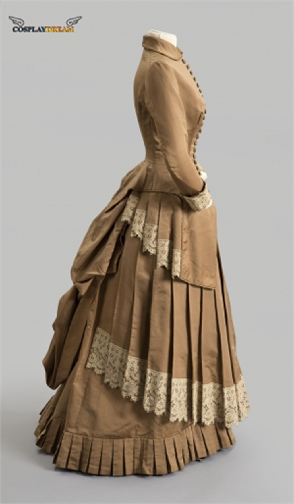 Vestido de moda del siglo XIX, - Women Fashion Gown reseña y precio