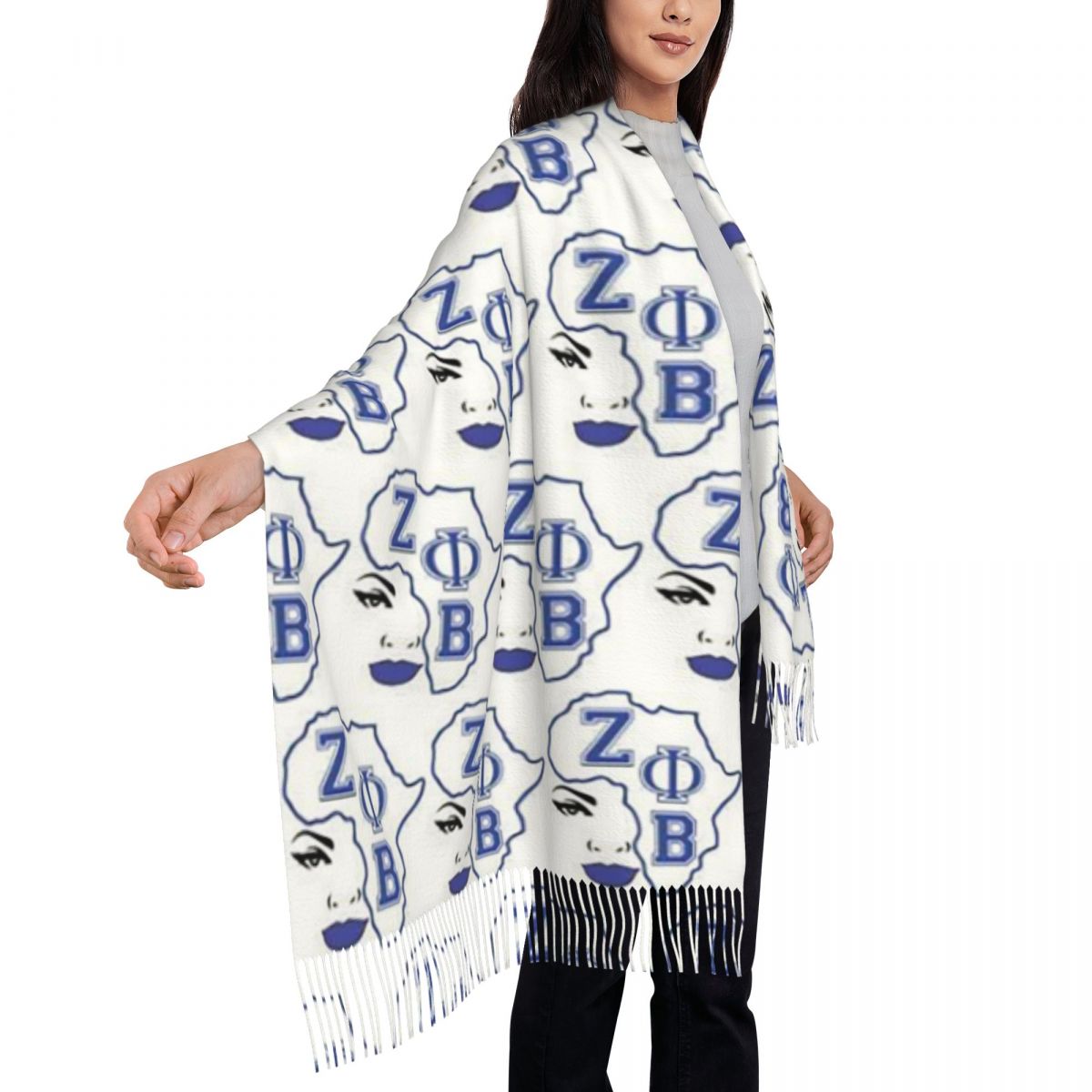 Bufanda grande con logotipo de - Women Fashion Logo reseña y precio