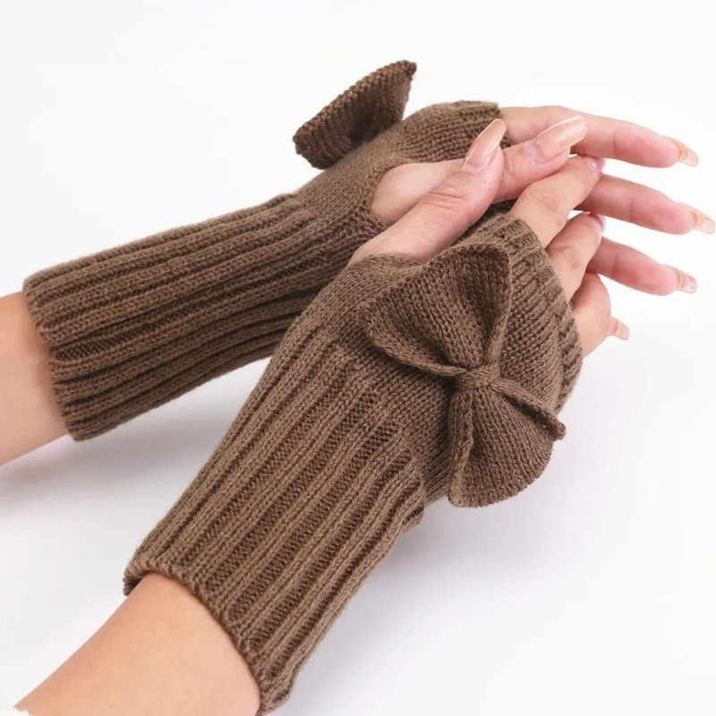 Guantes sin dedos con lazo tej - Women'S Fashion Gloves reseña y precio
