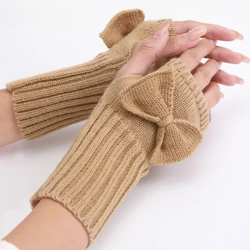 Guantes sin dedos con lazo tej - Women'S Fashion Gloves reseña y precio