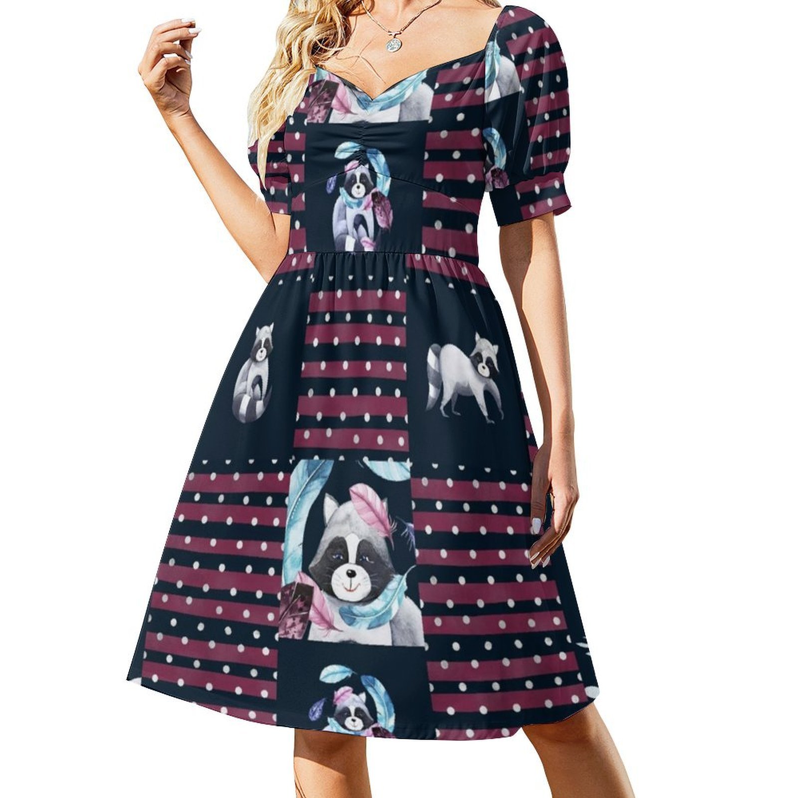 Vestido tipo bata Floral con p - Smocked Dress Women reseña y precio