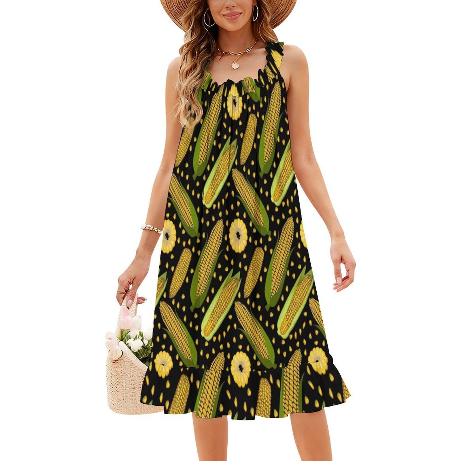 Vestido bata Floral con estamp - Smocked Dress Women reseña y precio