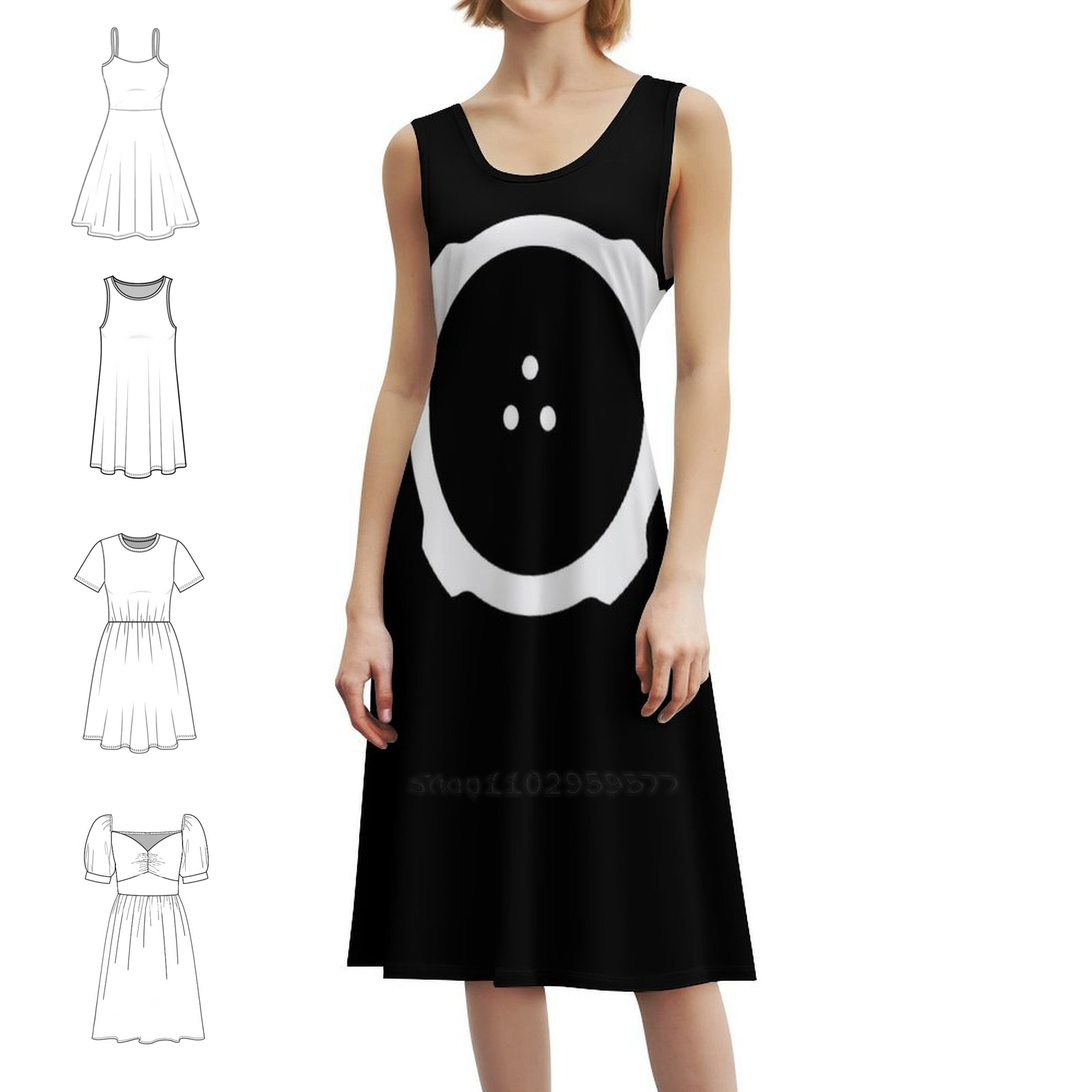 Ghost In The Shell diseño mini - Smocked Dress Women reseña y precio