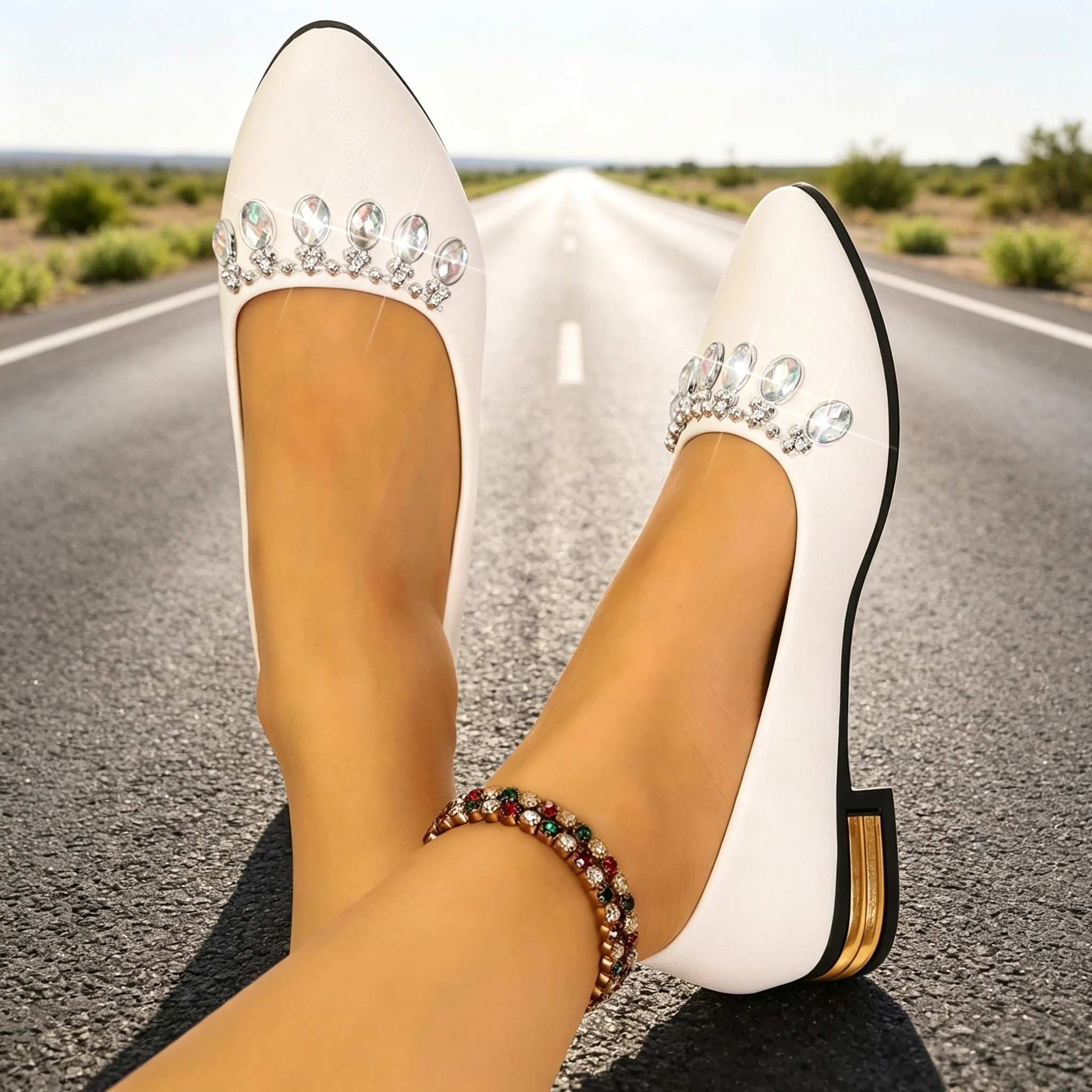Zapatos Planos de Mujer con Pu - Women Fashion Heels reseña y precio