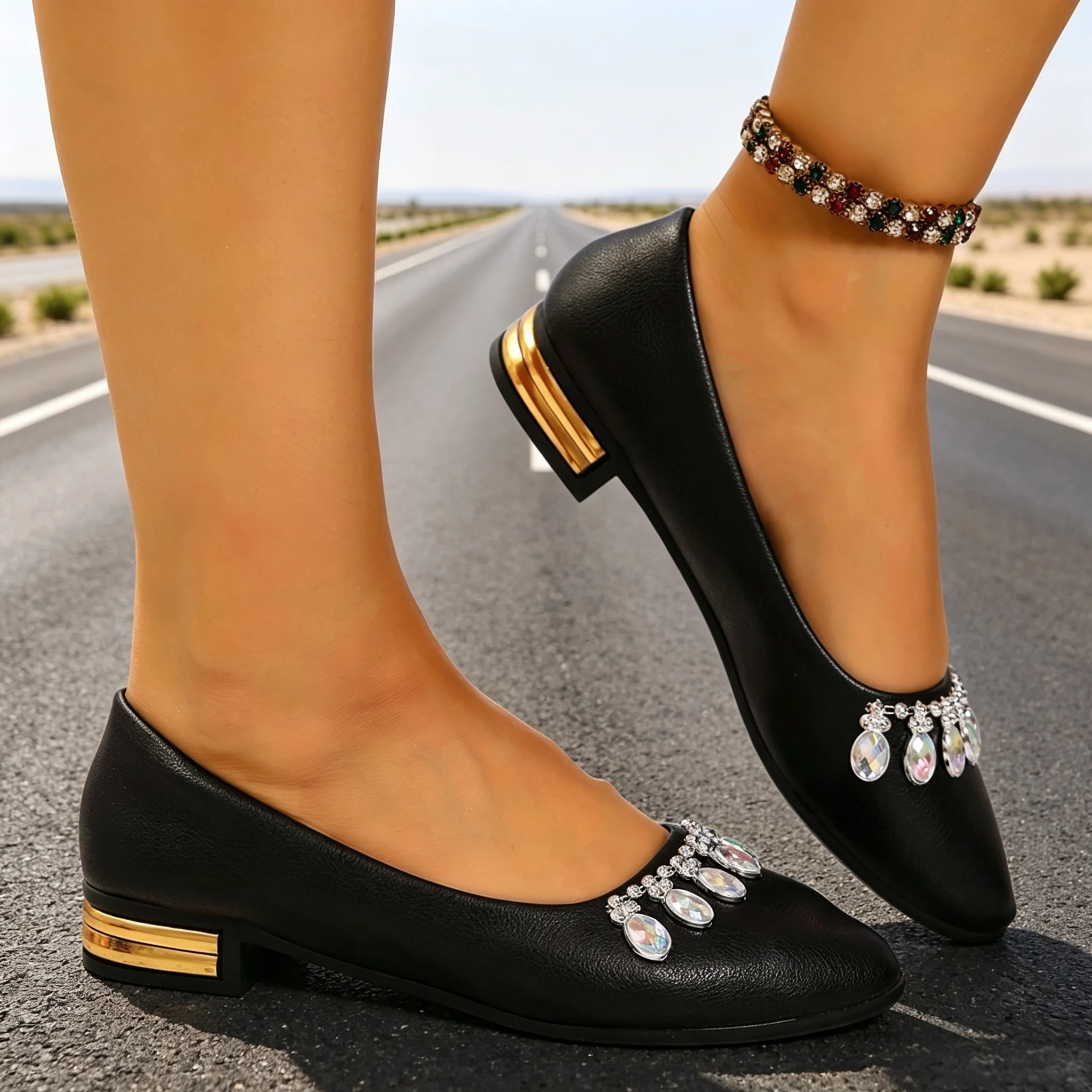 Zapatos Planos de Mujer con Pu - Women Fashion Heels reseña y precio