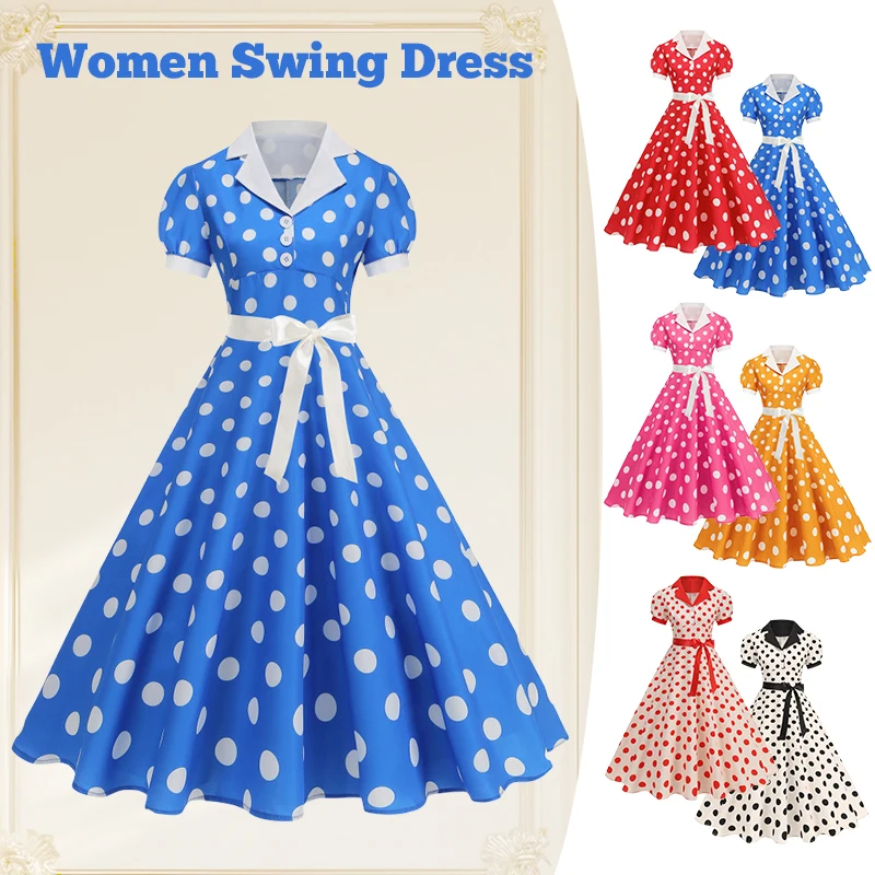 Vestido Vintage de lunares par - Women'S Fashion Of The 60S reseña y precio