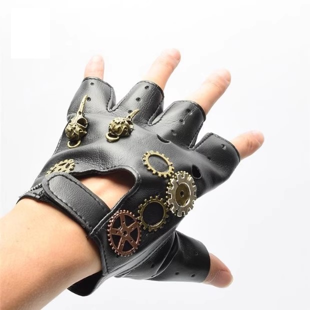 Guantes Steampunk de cuero PU  - Women'S Fashion Gloves reseña y precio