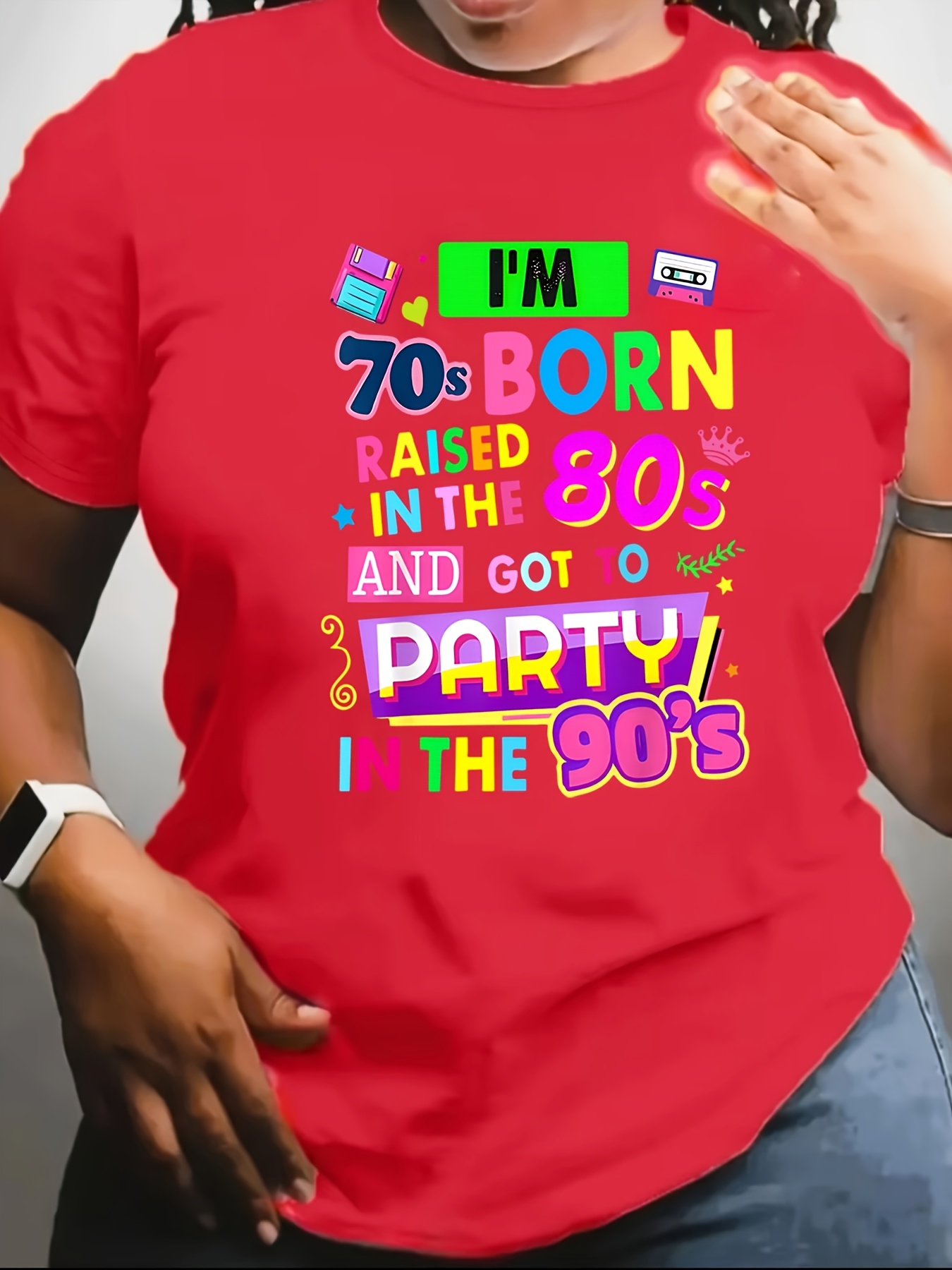 Camiseta para mujer con estamp - Women'S Fashion From The 70S reseña y precio
