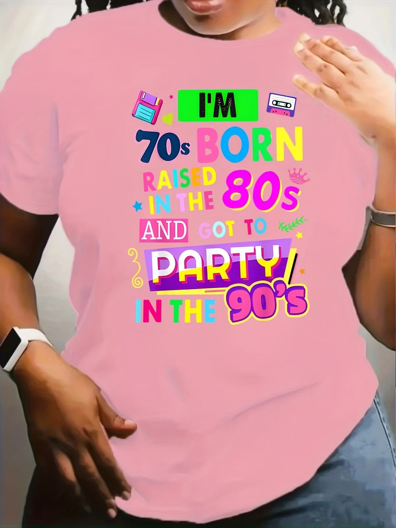 Camiseta para mujer con estamp - Women'S Fashion From The 70S reseña y precio