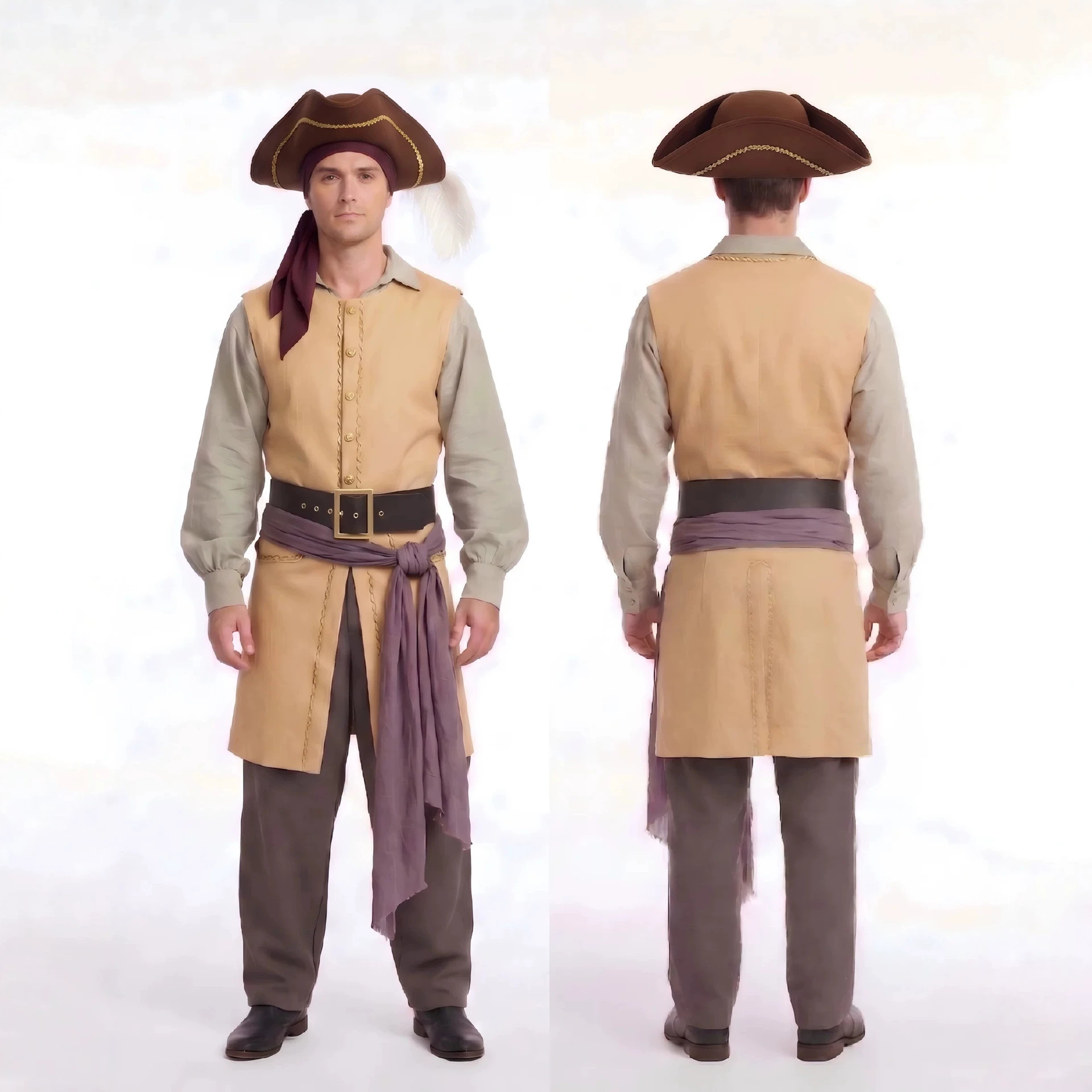 Disfraz de Pirata del Capitán  - Belted Shirt Dress reseña y precio